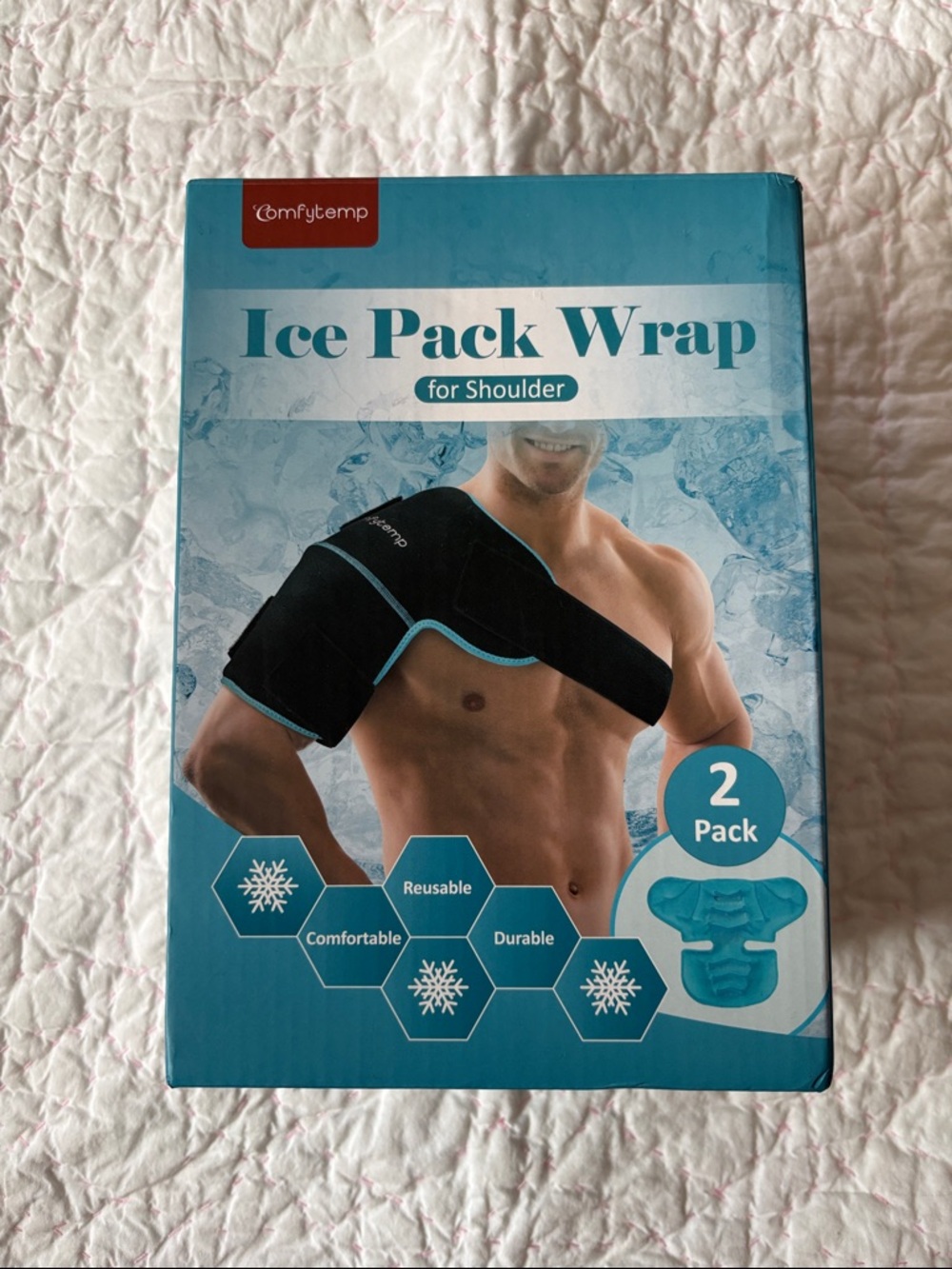 Black Shoulder Ice Pack Wrap - 2 Pack